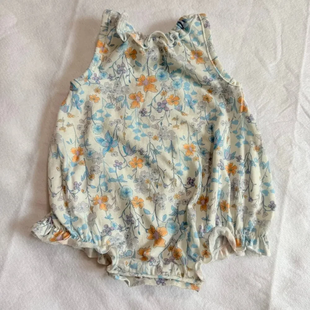 Pastourelle by Pippa & Julie 0-3 Months Baby Girl Bubble Romper Ruffle Floral